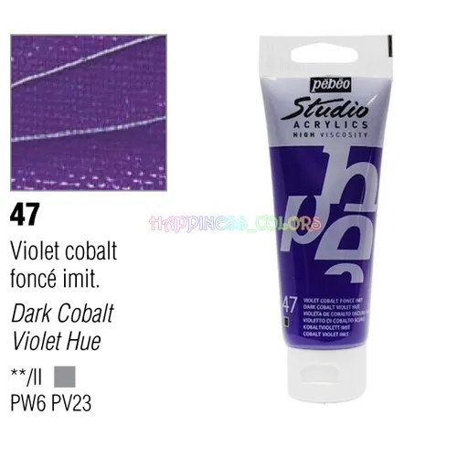 Studio Acrylic 100 Ml - Dark Cobalt Violet Hue - 47