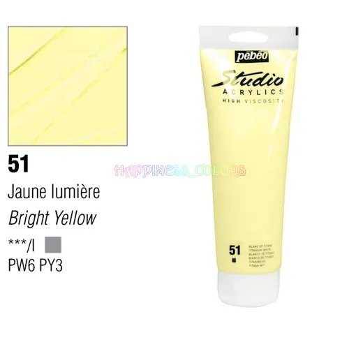Studio Acrylic 100 Ml - Bright Yellow - 51
