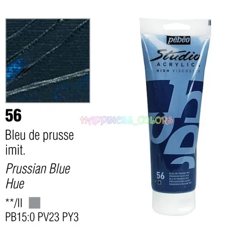Studio Acrylic 100 Ml - Prussian Blue Hue - 56