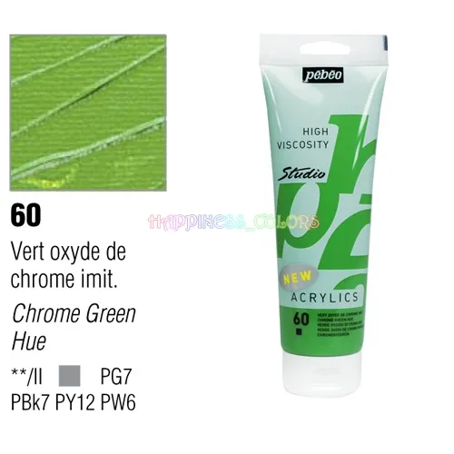Studio Acrylic 100 Ml - Chrome Green Hue - 60