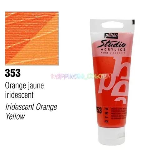 Studio Acrylic 100 Ml  - DYNA - Iridescent Orange Yellow - 3