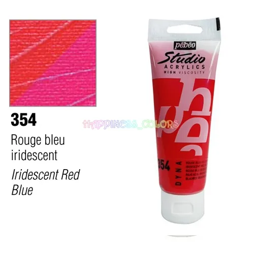 Studio Acrylic 100 Ml  - DYNA - Iridescent red Blue - 354