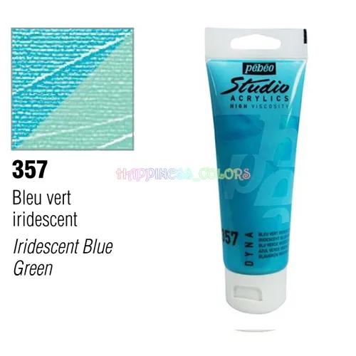 Studio Acrylic 100 Ml  - DYNA - Iridescent Blue Green - 357