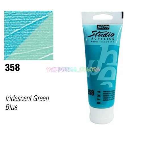 Studio Acrylic 100 Ml  - DYNA - Iridescent Green Blue - 358