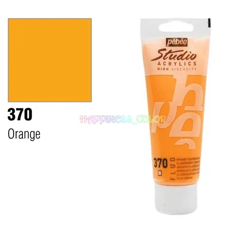 Studio Acrylic 100 Ml  - Fluorescent - Orange - 370