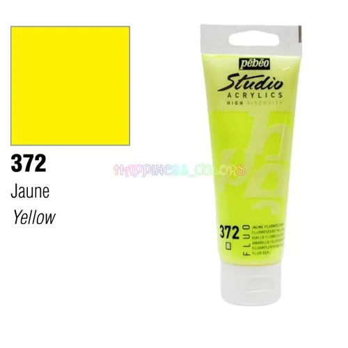 Studio Acrylic 100 Ml  - Fluorescent - Yellow - 372