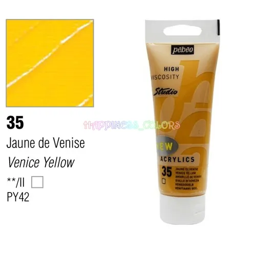 Studio Acrylic 100 Ml - Venice Yellow - 35