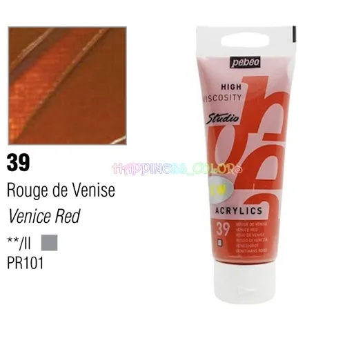 Studio Acrylic 100 Ml - Venice Red - 39