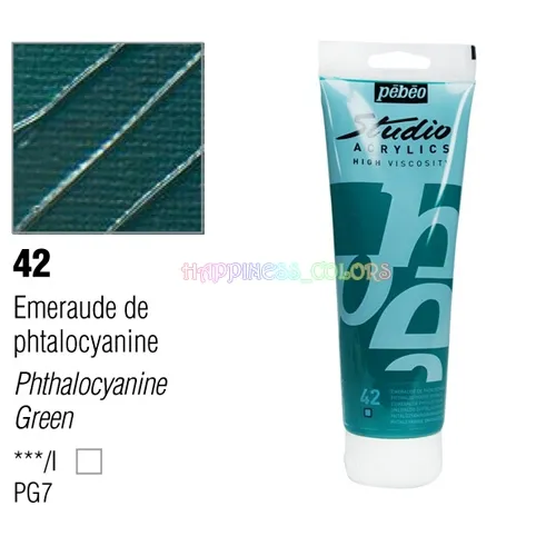 Studio Acrylic 100 Ml - Phthalocyanine Green - 42
