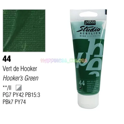 Studio Acrylic 100 Ml - Hooker's Green - 44