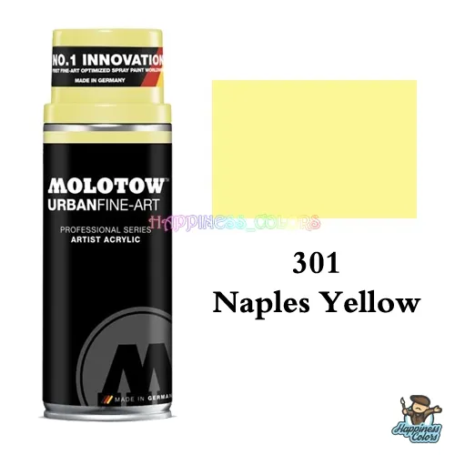 UFA Artist Acrylic Spray 400ML - Naples Yellow