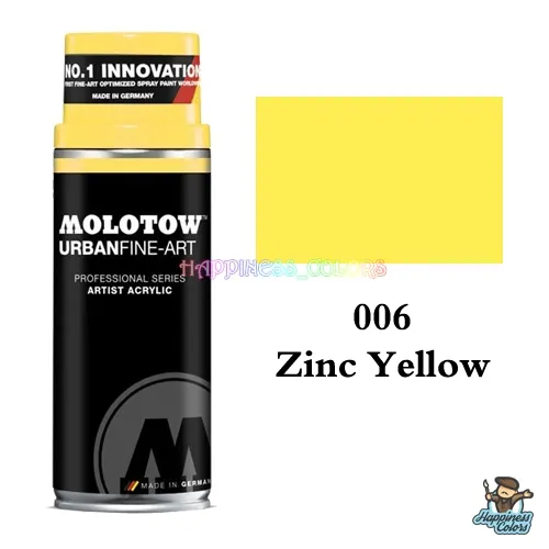 UFA Artist Acrylic Spray 400ML - Zinc Yellow