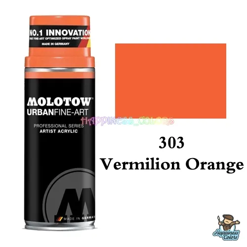 UFA Artist Acrylic Spray 400ML - Vermilion Orange
