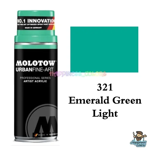 UFA Artist Acrylic Spray 400ML - Emerald Green Light