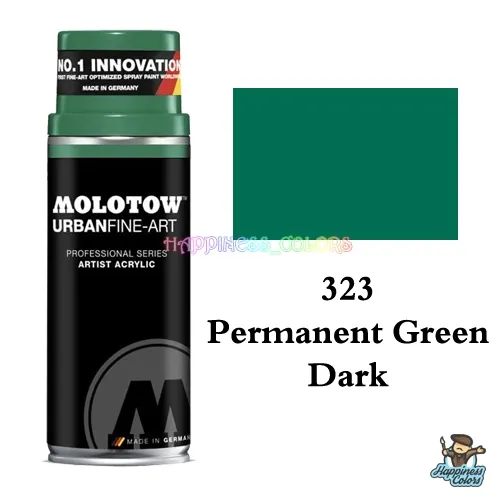 UFA Artist Acrylic Spray 400ML - Permanent Green Dark