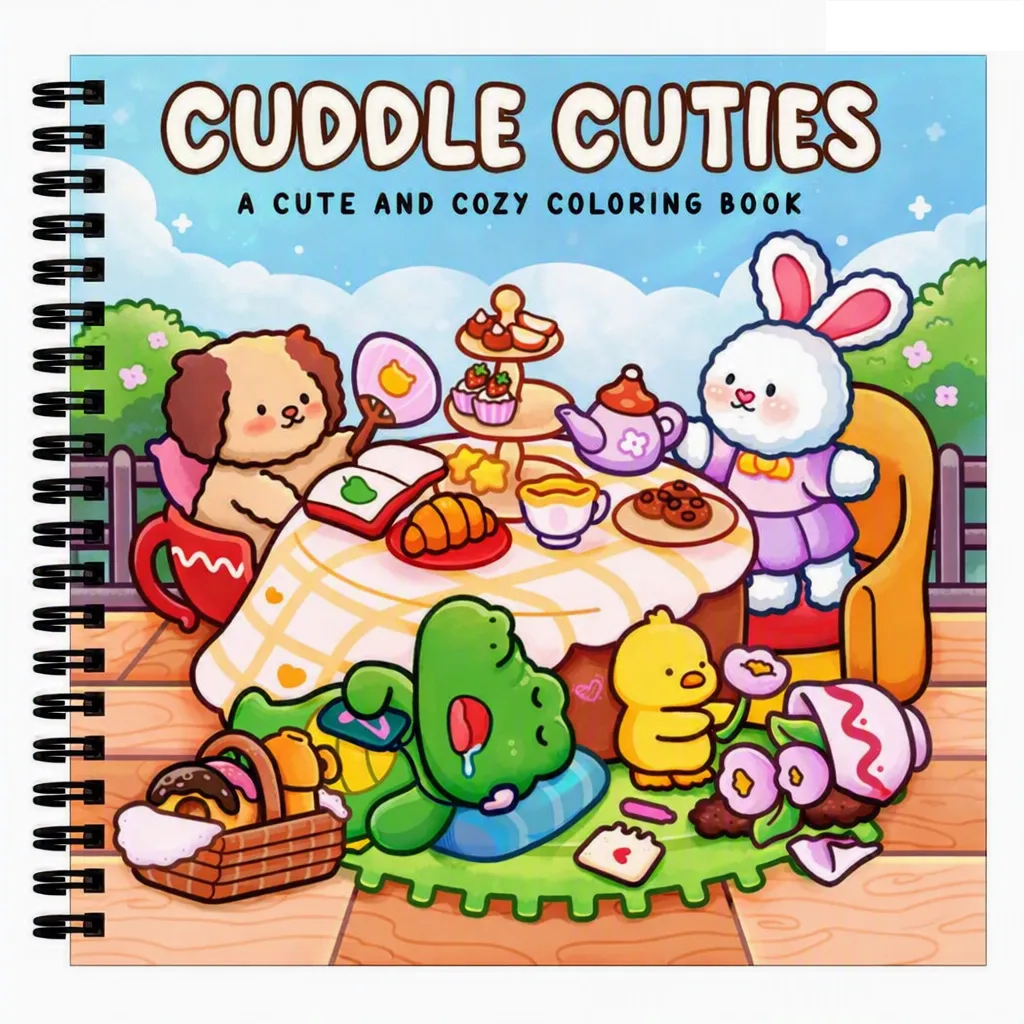كتاب التلوين: Cuddle Cuties