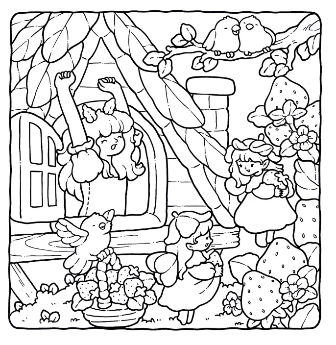 كتاب التلوين Cozy Fairies
