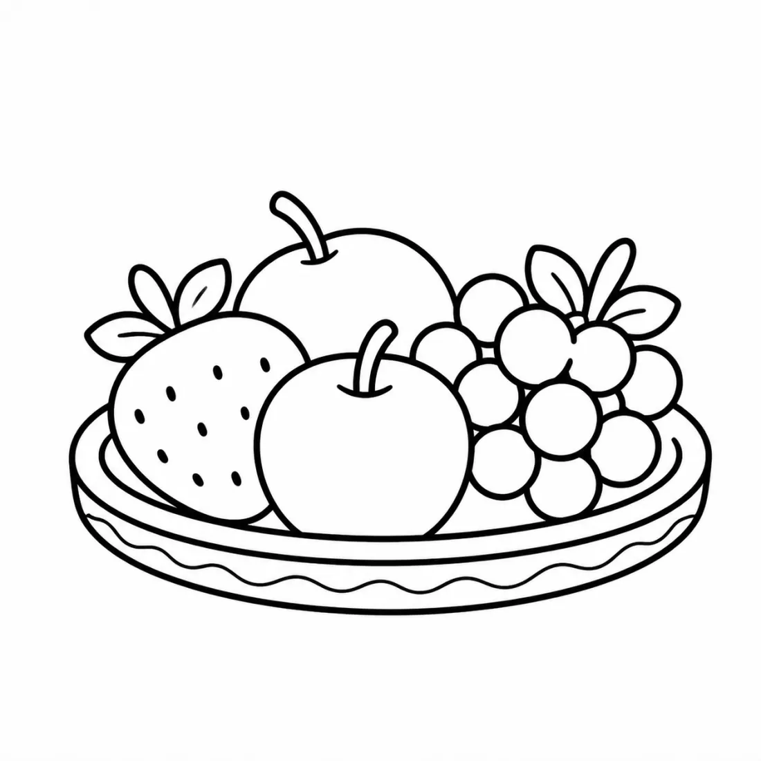 كتاب التلوين: مخبوزات وفواكه