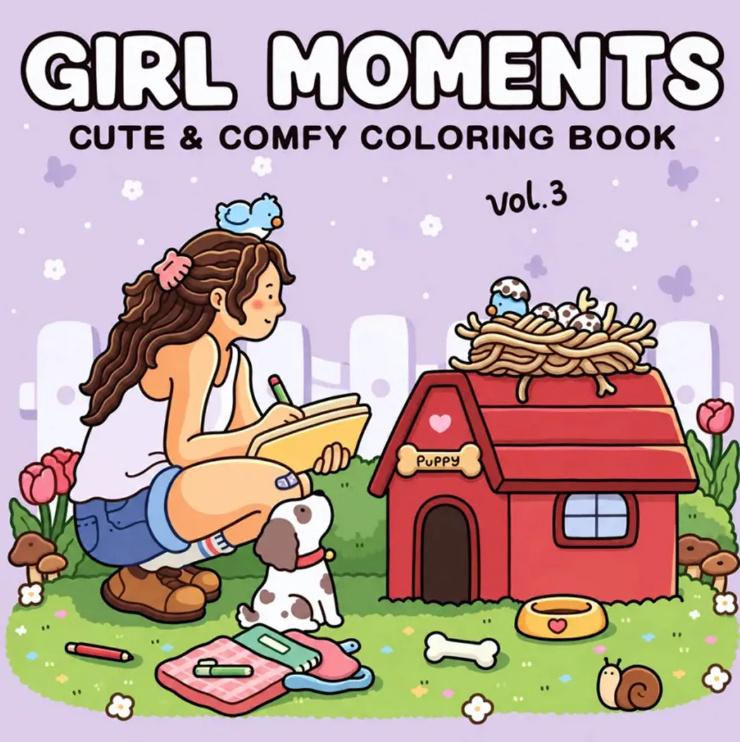 كتاب التلوين Gril Moments الجزء الثالث