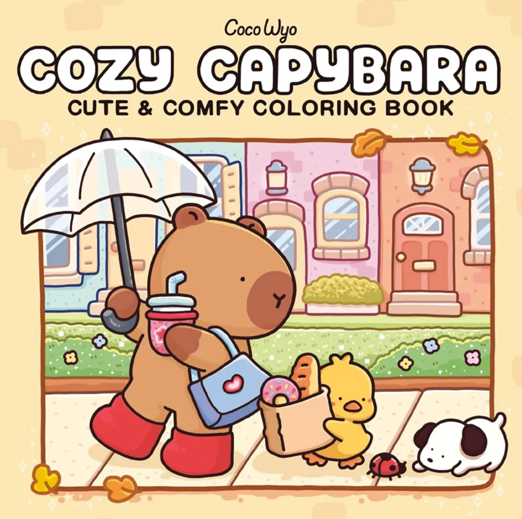 كتاب التلوين Cozy Capybara