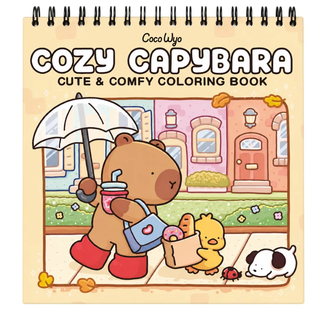 كتاب التلوين Cozy Capybara