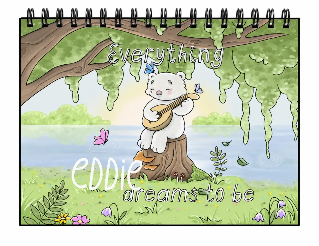 كتاب التلوين Eddie Dreams to be