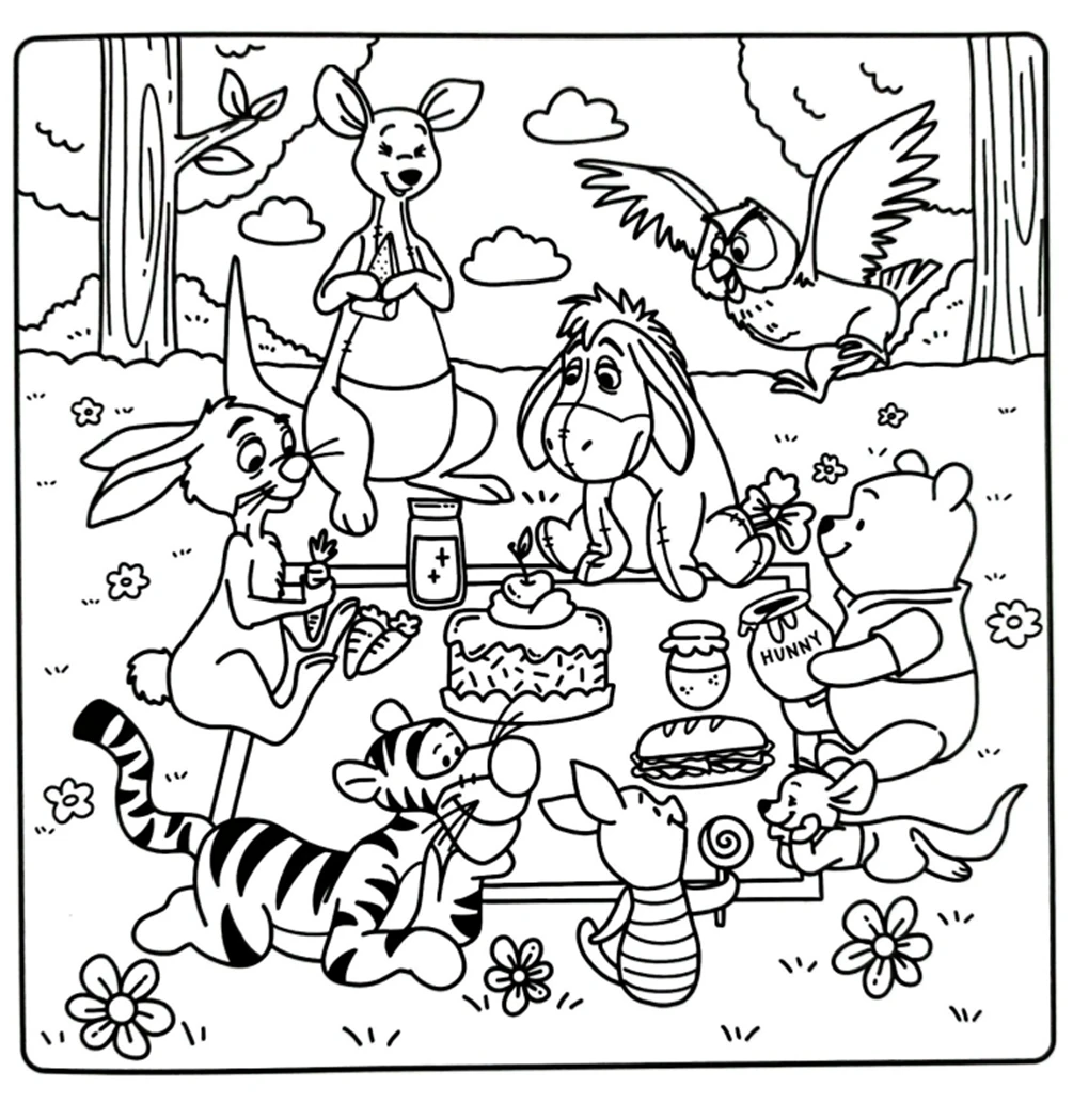 كتاب التلوين دينزي Winnie the Pooh