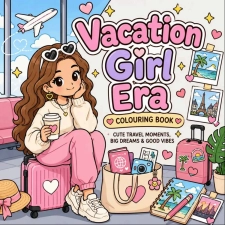 كتاب التلوين Vacation Girl Era