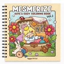 كتاب Mesmerize Cute and Cozy Coloring Book الجزء الثاني