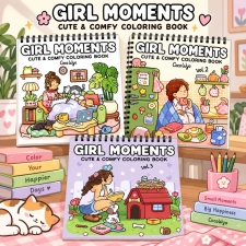 كتب التلوين Gril Moments