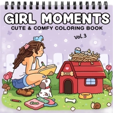 كتاب التلوين Gril Moments الجزء الثالث